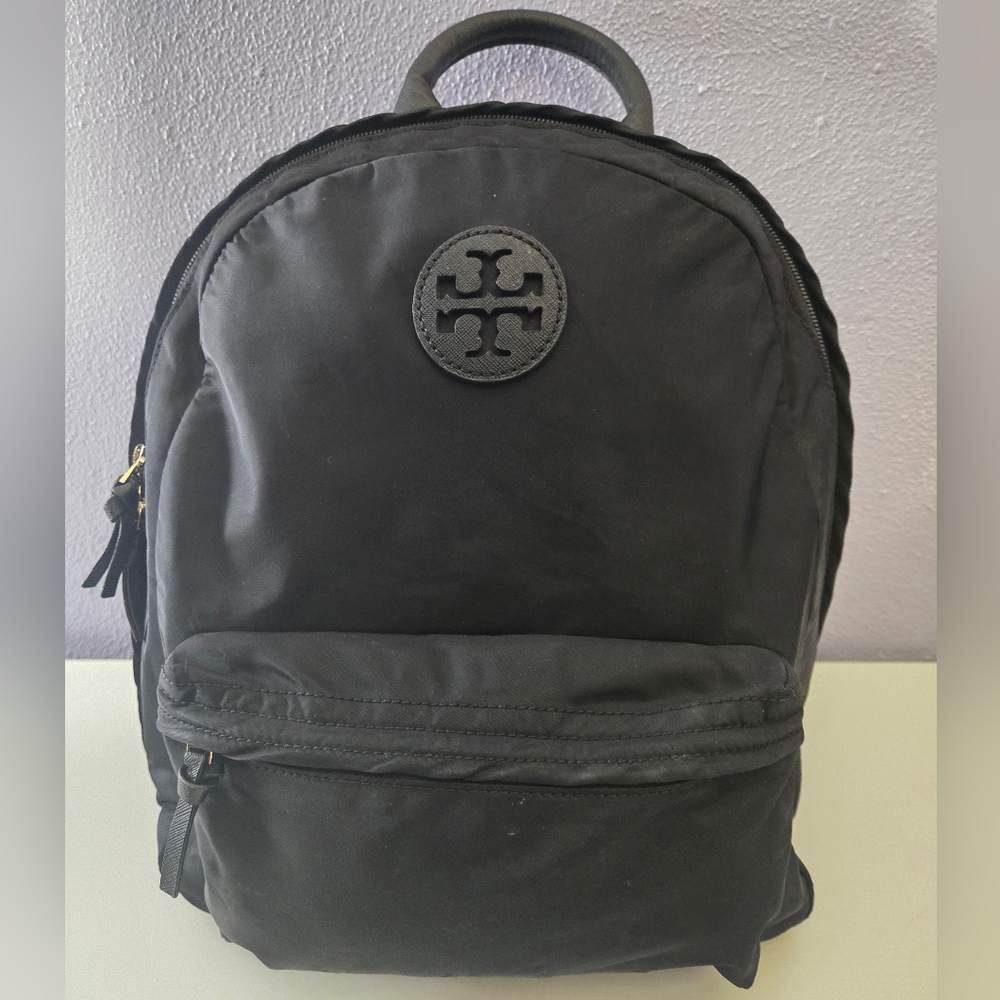 Tory Birch Ella Nylon Black Backpack